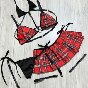 Disfraz de colegiala mini top c41